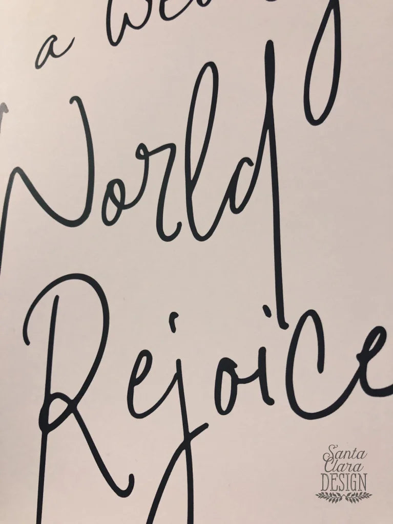 A Weary World Rejoices Art Print | O Holy Night Christmas Advent Catholic Poster | Catholic Decor | Christmas Print 5x7 8x10 11x14 & 16x20