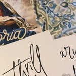 A Weary World Rejoices Art Print | O Holy Night Christmas Advent Catholic Poster | Catholic Decor | Christmas Print 5x7 8x10 11x14 & 16x20