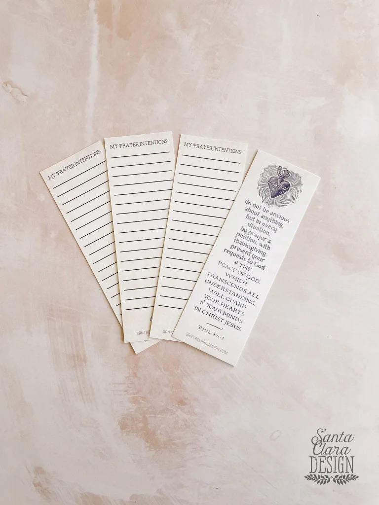 Catholic Bookmark Set of 6, Assorted Multi-Pack, 6 unique bookmarks, 2-sided, reading Catholic, gift pack, prayer card, holy card