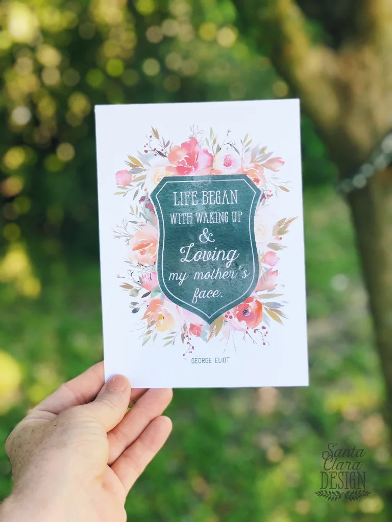 George Eliot Mother's Quote \, image size:768x1024