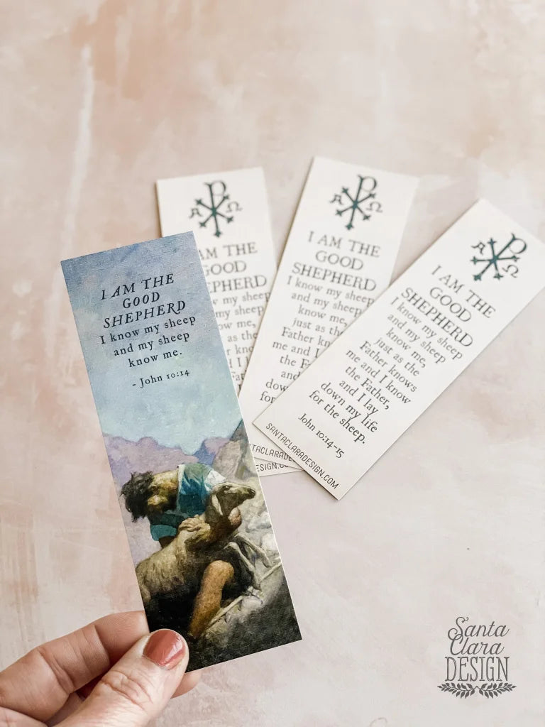 Good Shepherd Bookmark Set, 2-sided, prayer bookmark, prayer card, bible bookmark, Catholic bookmark, confirmation gift, retreat gift
