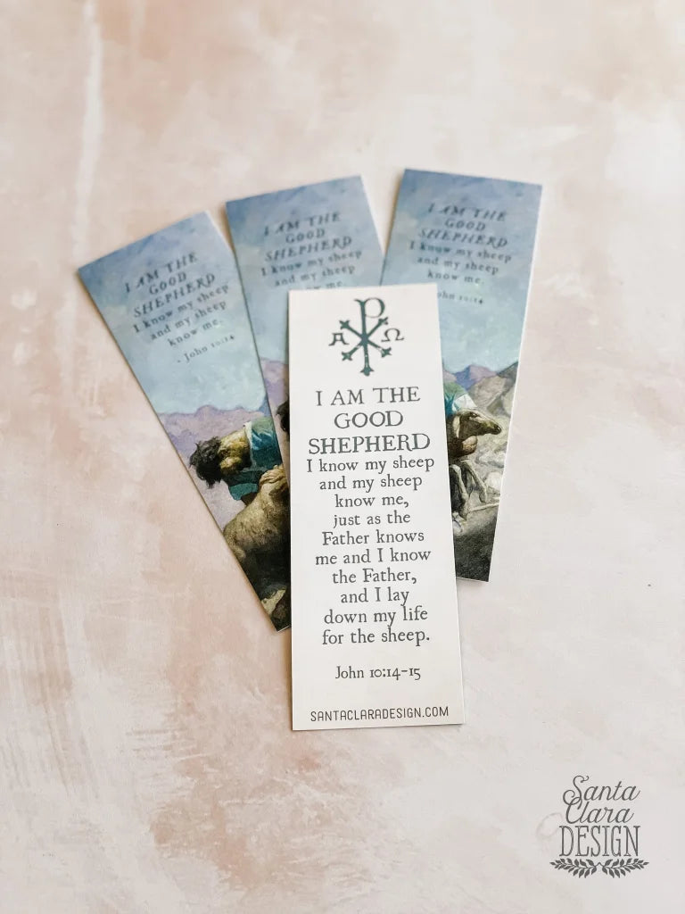Good Shepherd Bookmark Set, 2-sided, prayer bookmark, prayer card, bible bookmark, Catholic bookmark, confirmation gift, retreat gift
