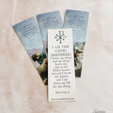 Good Shepherd Bookmark Set, 2-sided, prayer bookmark, prayer card, bible bookmark, Catholic bookmark, confirmation gift, retreat gift