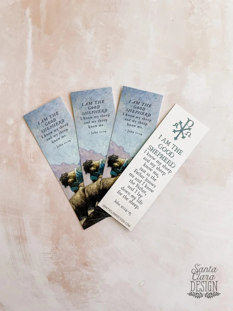 Good Shepherd Bookmark Set, 2-sided, prayer bookmark, prayer card, bible bookmark, Catholic bookmark, confirmation gift, retreat gift