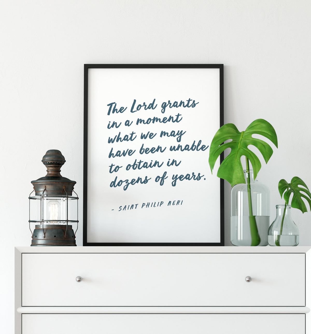 St. Philip Neri &quot;The Lord Grants in a Moment&quot; Art Print