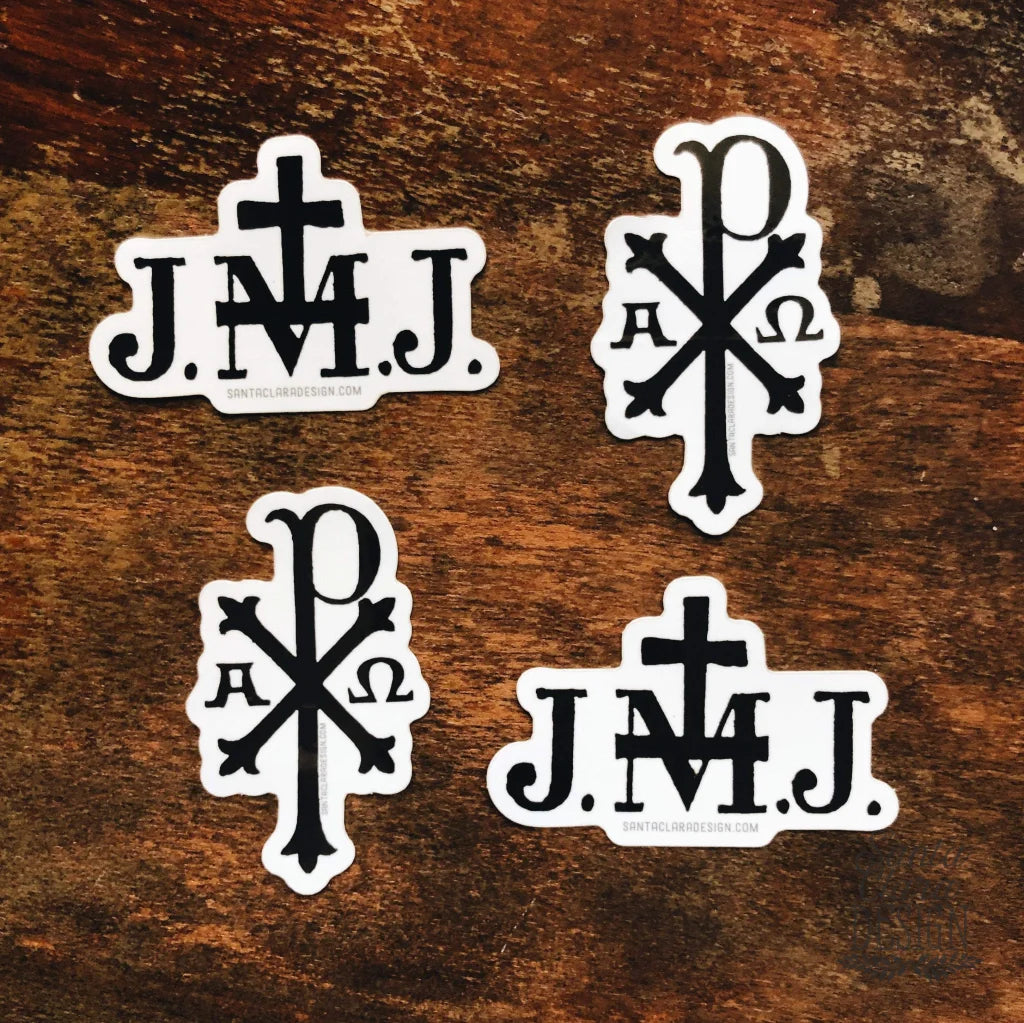 JMJ Sticker | Catholic  Sticker | Jesus, Mary and Joseph sticker for laptop, tumbler, car | vinyl decal