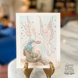 Mary and Crowned Infant Jesus Vintage Art Print | Christmas Advent Catholic Poster | Marian Decor | Blessed Mother & Christ Child