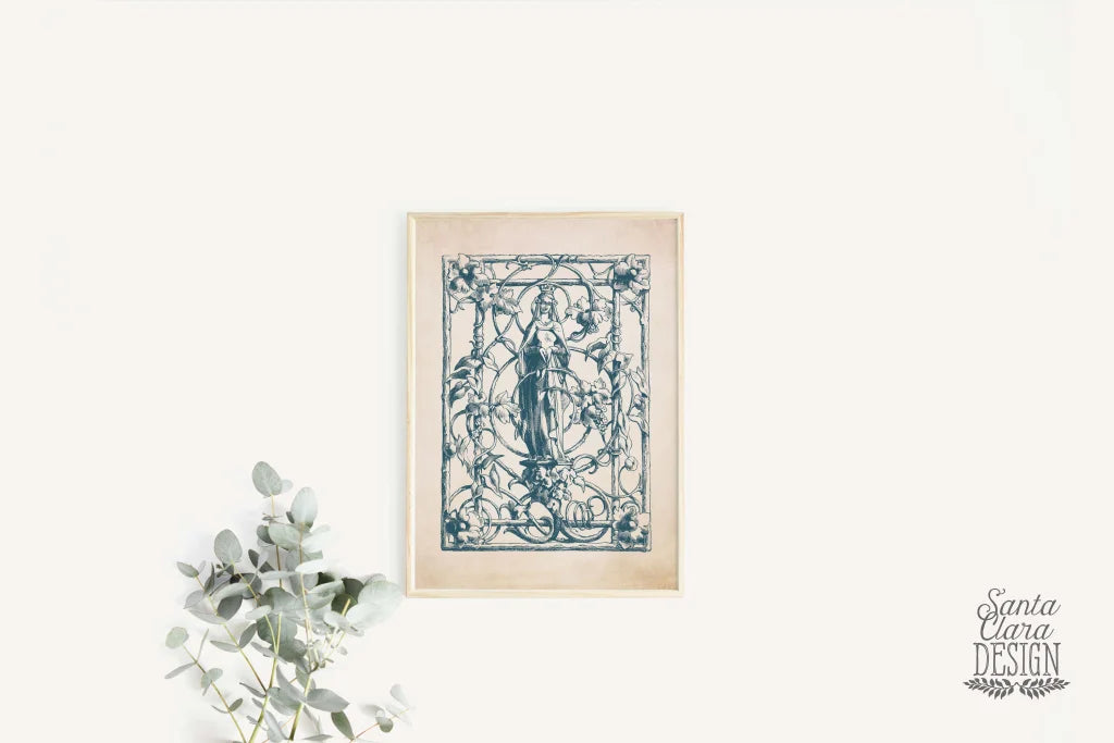 Copy Of Annunciation Mary And Gabriel Art Print