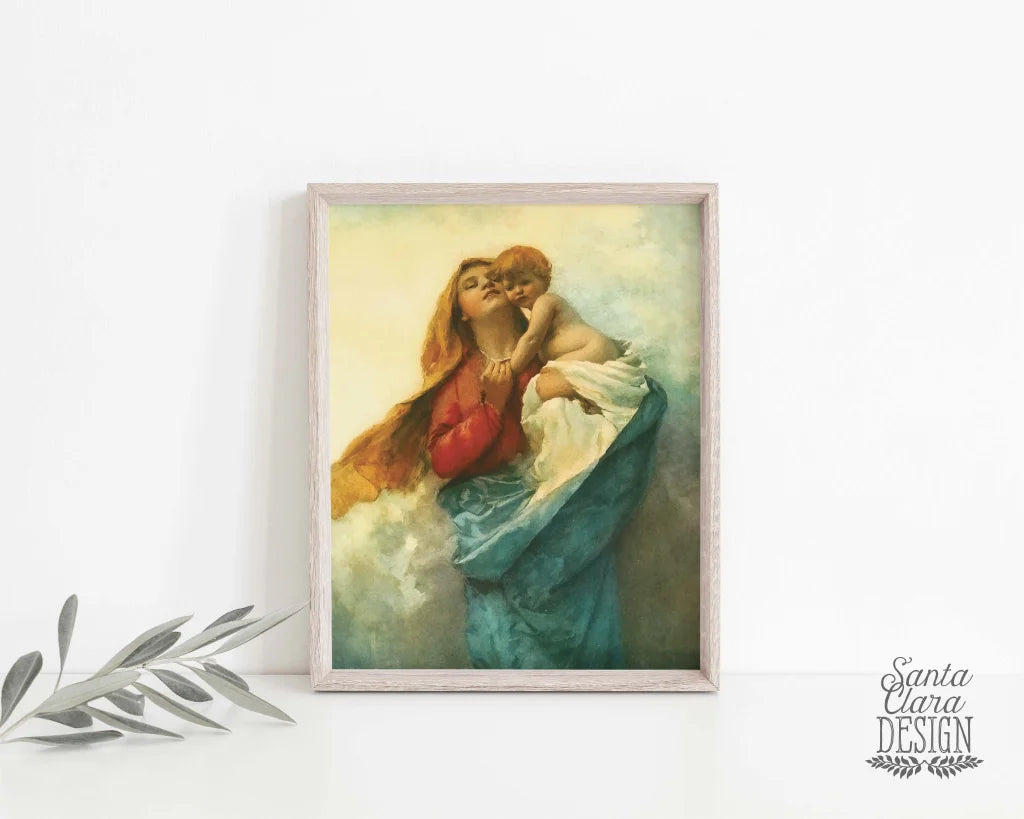 Our Lady Of Purity Mary Art Print Art Decor