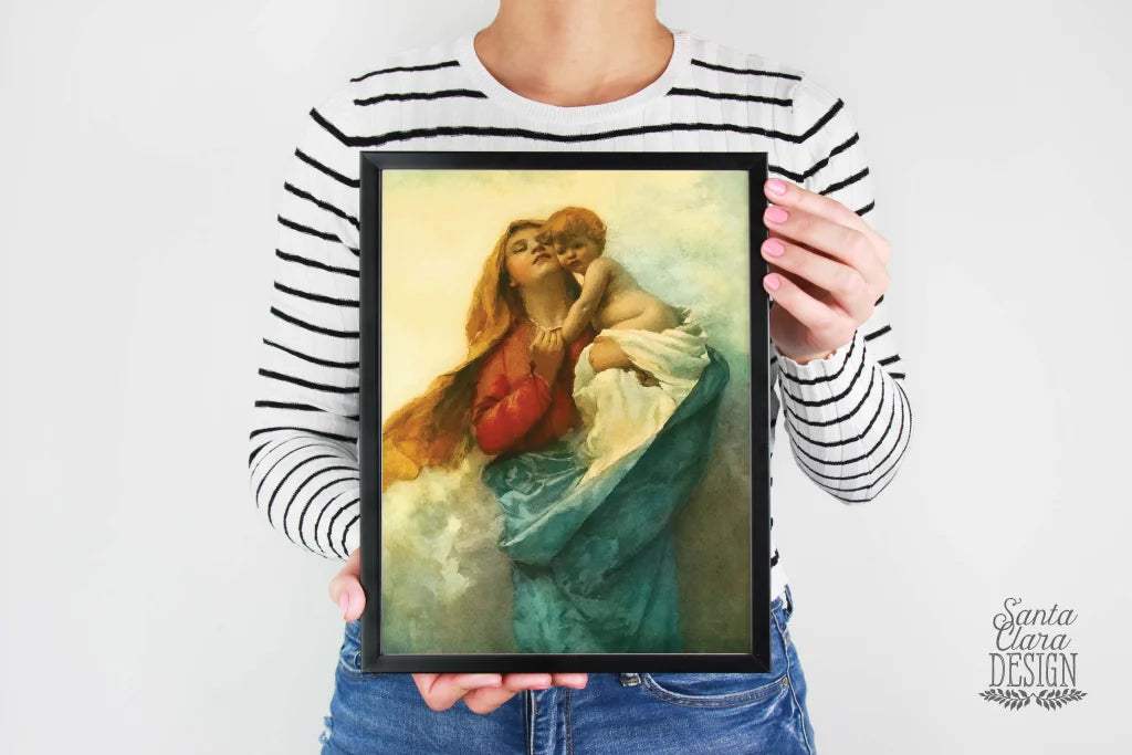 Our Lady Of Purity Mary Art Print Art Decor