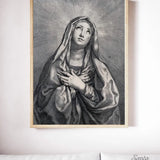 Our Lady of Sorrows Vintage Style Catholic Art, Marian Art, Catholic Gift, Catholic Art, Catholic Gift, Mary Print, Lent art, Lenten print