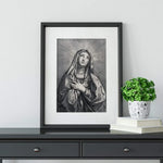 Our Lady of Sorrows Vintage Style Catholic Art, Marian Art, Catholic Gift, Catholic Art, Catholic Gift, Mary Print, Lent art, Lenten print