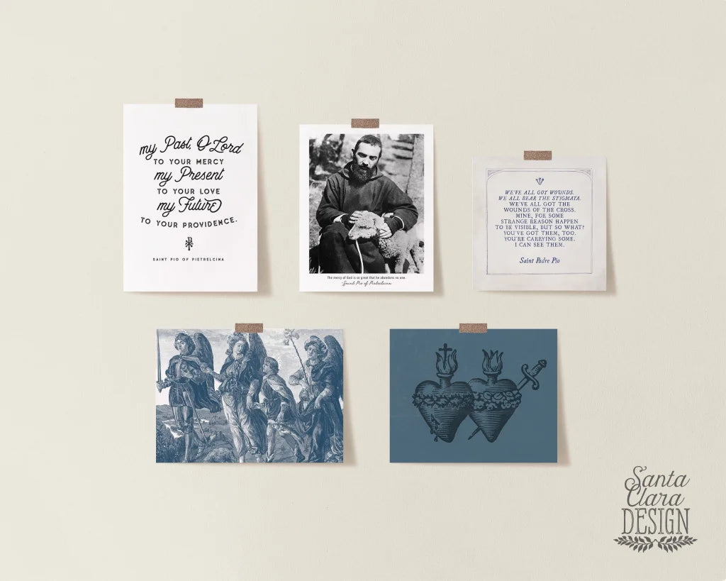 Padre Pio Weve All Got Wounds Quote Print Art