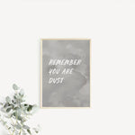 PRINTABLE "Remember you are dust" Lenten home Printable 8x10 Catholic art, printable prayer, Saint Quote, Catholic Posters, Lent decor