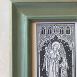 Saint Raphael the Archangel wall art print, Catholic home decor, angel gift, gift for her, wedding gift, catholic devotion, vintage Catholic - Saints - SantaClaraDesign