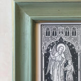 Saint Raphael the Archangel wall art print, Catholic home decor, angel gift, gift for her, wedding gift, catholic devotion, vintage Catholic - Saints - SantaClaraDesign