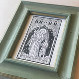 Saint Raphael the Archangel wall art print, Catholic home decor, angel gift, gift for her, wedding gift, catholic devotion, vintage Catholic - Saints - SantaClaraDesign