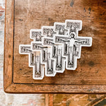 San Damiano Cross Sticker | Franciscan Cross Decal | Catholic Sticker for indoor & outdoor use | Catholic decal for laptop, car, waterbottle