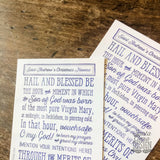 Set of Four: St. Andrew Christmas Novena Window Cling, prayer static cling Catholic advent prayer adhesive cling, Catholic prayer