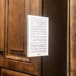 St. Andrew Christmas Novena Surface & Window Cling, prayer static cling Catholic advent adhesive cling, Catholic prayer, sets of 1, 4 or 10