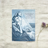 St. Augustine & St. Monica Print, Our Hearts are Restless Catholic Art, saint Quote Art, Catholic Poster, Catholic gift, confirmation