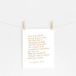 St. Clare of Assisi Lent Print &quot;Infinitely Adorable&quot; Lenten poster, Catholic art print, Lent Art, Good Friday Art Print, Lenten decor