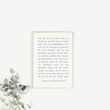 John Paul II Prayer for Families Catholic Print, Catholic Art, Saint Print, Saint Quote Art, Catholic Poster, Inspirational, Confirmation