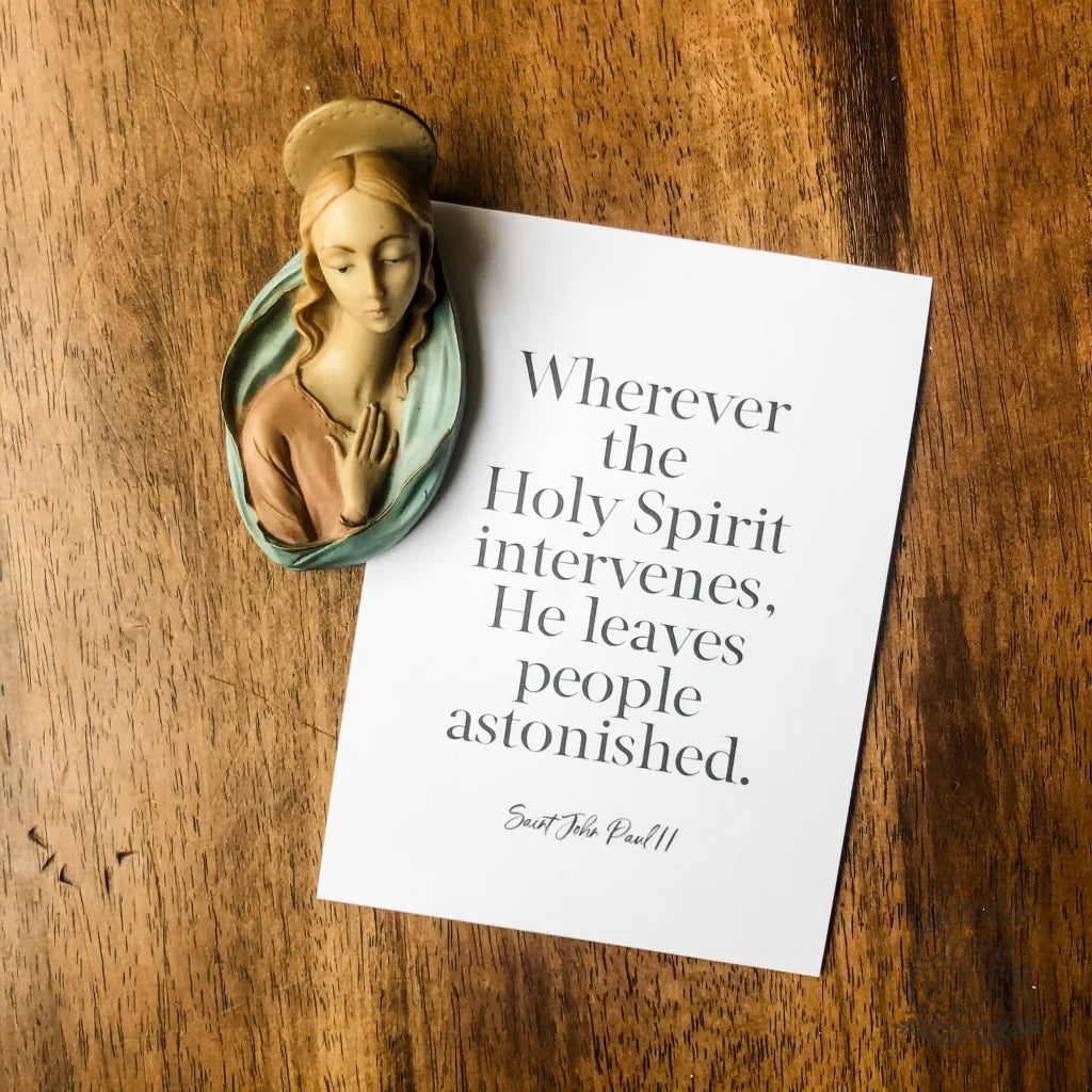 St. John Paul Ii When The Holy Spirit Intervenes Art Print