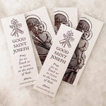St. Joseph Bookmarks, 2-sided, Saint joseph prayer, St. Joseph prayer, bible bookmark, Catholic bookmark, catholic dad gift, confirmation