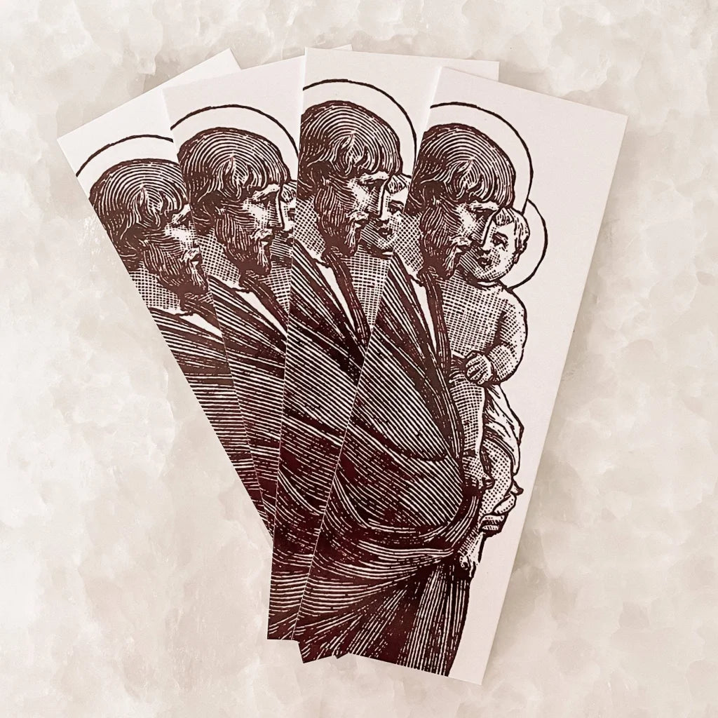 St. Joseph Bookmarks, 2-sided, Saint joseph prayer, St. Joseph prayer, bible bookmark, Catholic bookmark, catholic dad gift, confirmation