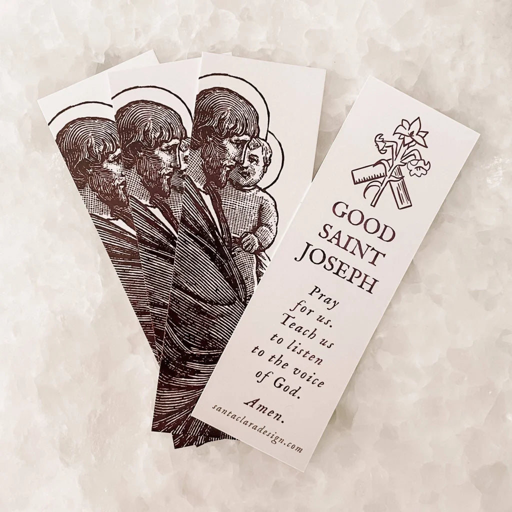 St. Joseph Bookmarks, 2-sided, Saint joseph prayer, St. Joseph prayer, bible bookmark, Catholic bookmark, catholic dad gift, confirmation
