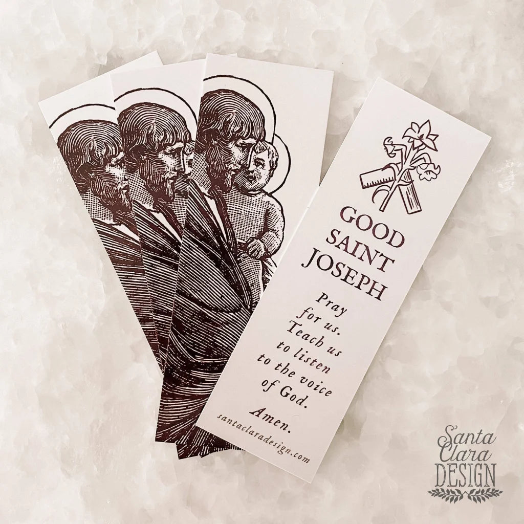 St. Joseph Bookmarks, 2-sided, Saint joseph prayer, St. Joseph prayer, bible bookmark, Catholic bookmark, catholic dad gift, confirmation