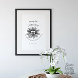St. Teresa of Avila you pay God a Compliment Print, Catholic Wall Art, Saint Quote Art, Catholic Poster, Inspirational Print, Saint Quote