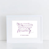 PRINTABLE St. Thomas Aquinas Friendship quote art print 8x10 & 5x7, Santa Clara Design, Saint Quote Art, Inspirational Print, Digital file