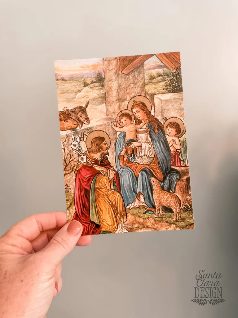 Stable Nativity Scene Vintage Art Print Bestsellers