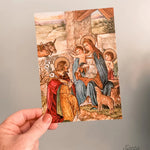 Stable Nativity Scene Vintage Art Print Bestsellers