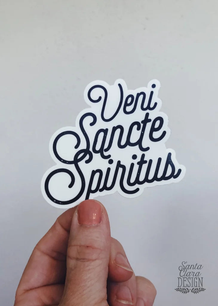 Veni Sancte Spiritus Sticker | Come Holy Spirit Decal | Catholic  Stickers for laptop, waterbottle, bike, car | vinyl decal | Confirmation