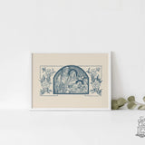 Vintage Holy Family With Roses Art Print Bestsellers