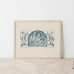 Vintage Holy Family With Roses Art Print Bestsellers