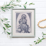 Vintage Madonna And Child Vintage Style Catholic Art Print, Marian Art, Catholic Gift, Catholic Art, Catholic Gift, Mary Print, Christmas