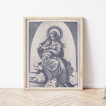 Vintage Madonna And Child Vintage Style Catholic Art Print, Marian Art, Catholic Gift, Catholic Art, Catholic Gift, Mary Print, Christmas